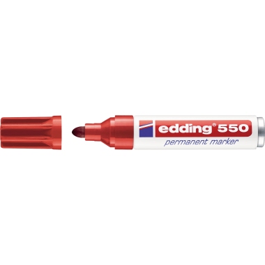 edding Permanentmarker 550 3-4mm rot Rundspitze nachfüllbar