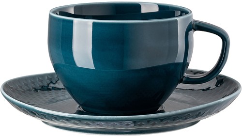 Junto Ocean Blue (blau) von Rosenthal, Cafe au Lait 2-teilig aus Porzellan