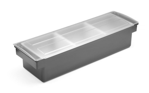 Zutatenbehälter, 3 Unterteilungen, Polypropylen. Von Hendi