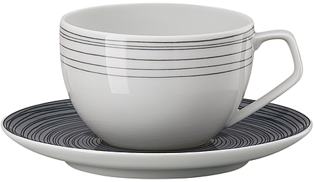 TAC Gropius Stripes 2.0 von Rosenthal, Espressotasse 2-teilig, aus Porzellan, spülmaschinengeeignet