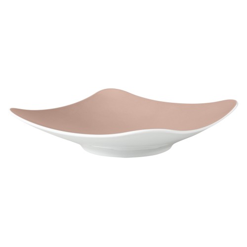 Seltmann Coupschale eckig 26x26 cm M5384, eckig, Form: Coup Fine Dining, Dekor: 57270 altrosa, hohe Kantenschlagfestigkeit, Made in Germany