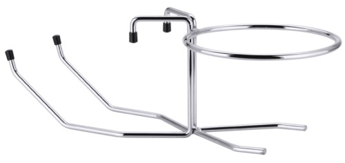 Tischhalterung für Sektkühler, verchromter 8 mm Stahldraht, schwere Qualität Durchmesser innen: 18,4 cm, Höhe: 17 cm, Länge:
