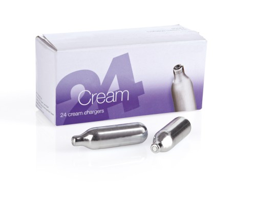 Einwegdruckkapseln. Einwegdruckkapseln, 24er Packung. Aluminium. mit 3 Spritztüllen und