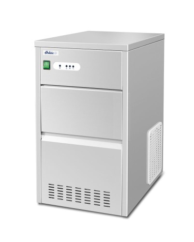 Eisbereiter für kugelförmiges Eis, 26 L. Gehäuse komplett aus Edelstahl. Erzeugt Eiskugeln, teilweise hohl.