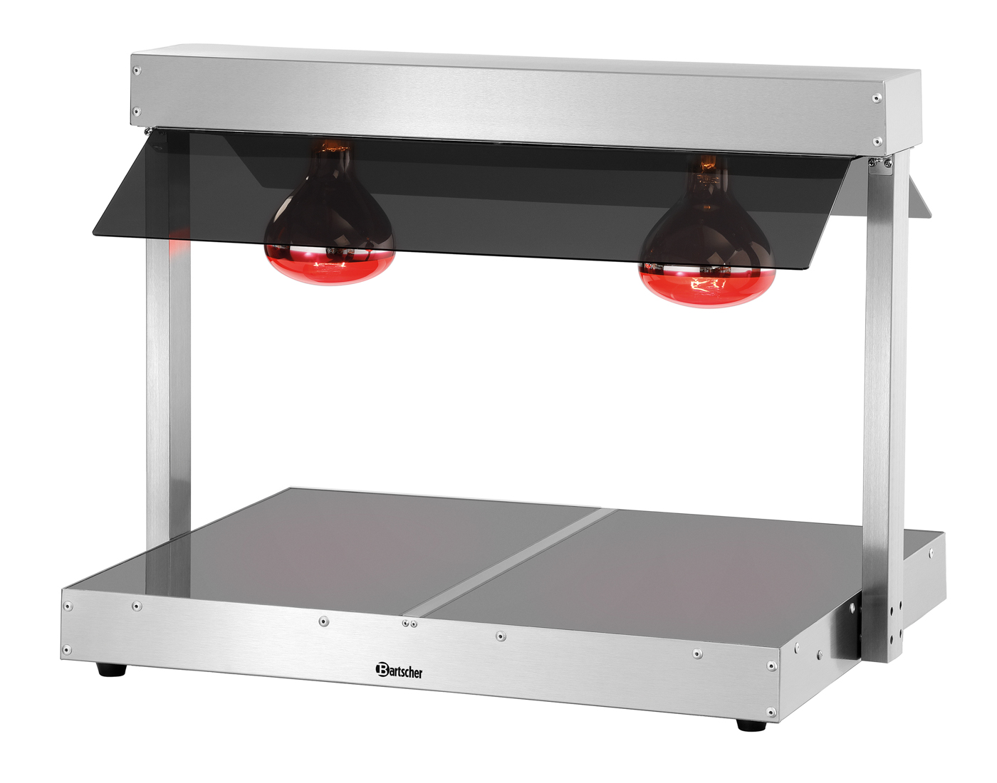 Bartscher Wärmebrücke I2WL800 | Heizzonengetrennt regelbar: Ja | Maße: 74 x 56,5 x 57,0 cm.Gewicht: 14 kg