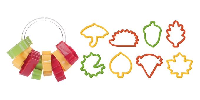 Herbst-Ausstechformen DELÍCIA, 8 St. Kunststoff Spülmaschinenfest