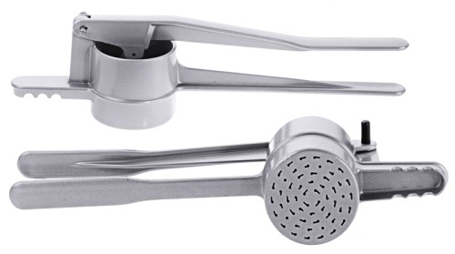 Spätzlepresse für lange Spätzle beschichteter Aluminiumguss, ergonomisch geformt, lebensmittelecht, hygienisch, hochqualitative