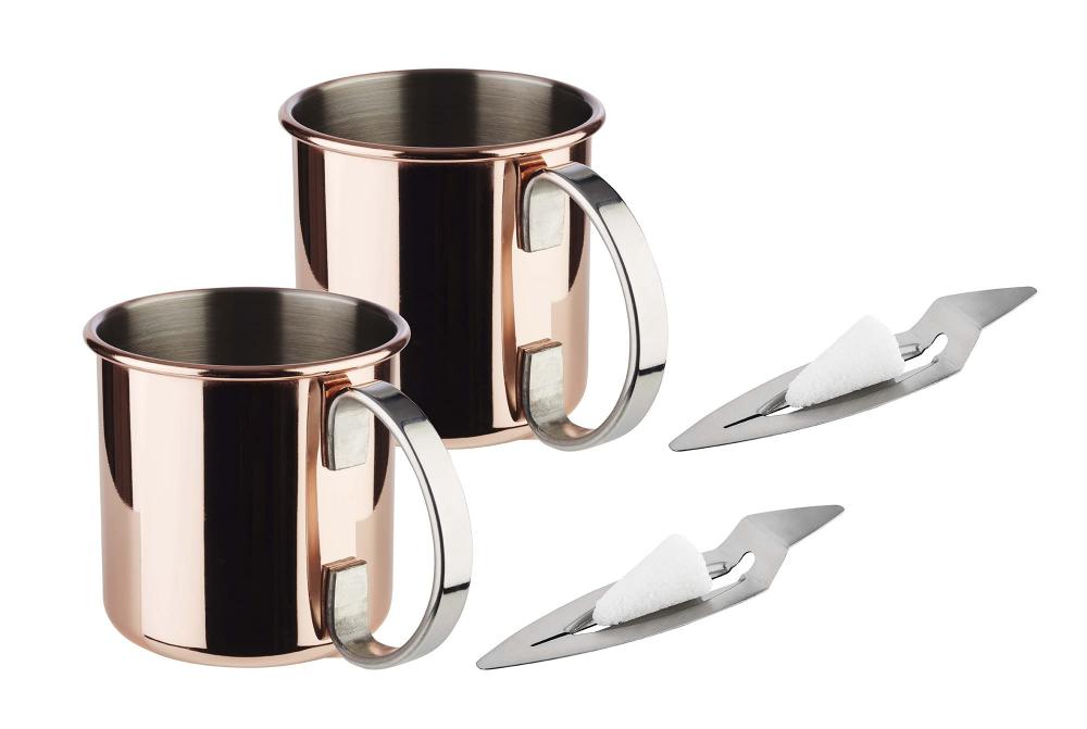 APS Mini Feuerzangen Set 2 bestehend aus: - 2 Moscow Mule Becher