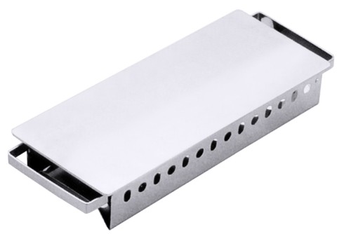 Warmhalteplatte mit drei Teelichten aus Edelstahl 18/10, Aluminiumwärmeplatte, Rahmen hochglänzend Länge: 45 cm, Breite: 18 cm, Höhe: