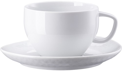 Junto Weiss von Rosenthal, Cafe au Lait 2-teilig aus Porzellan