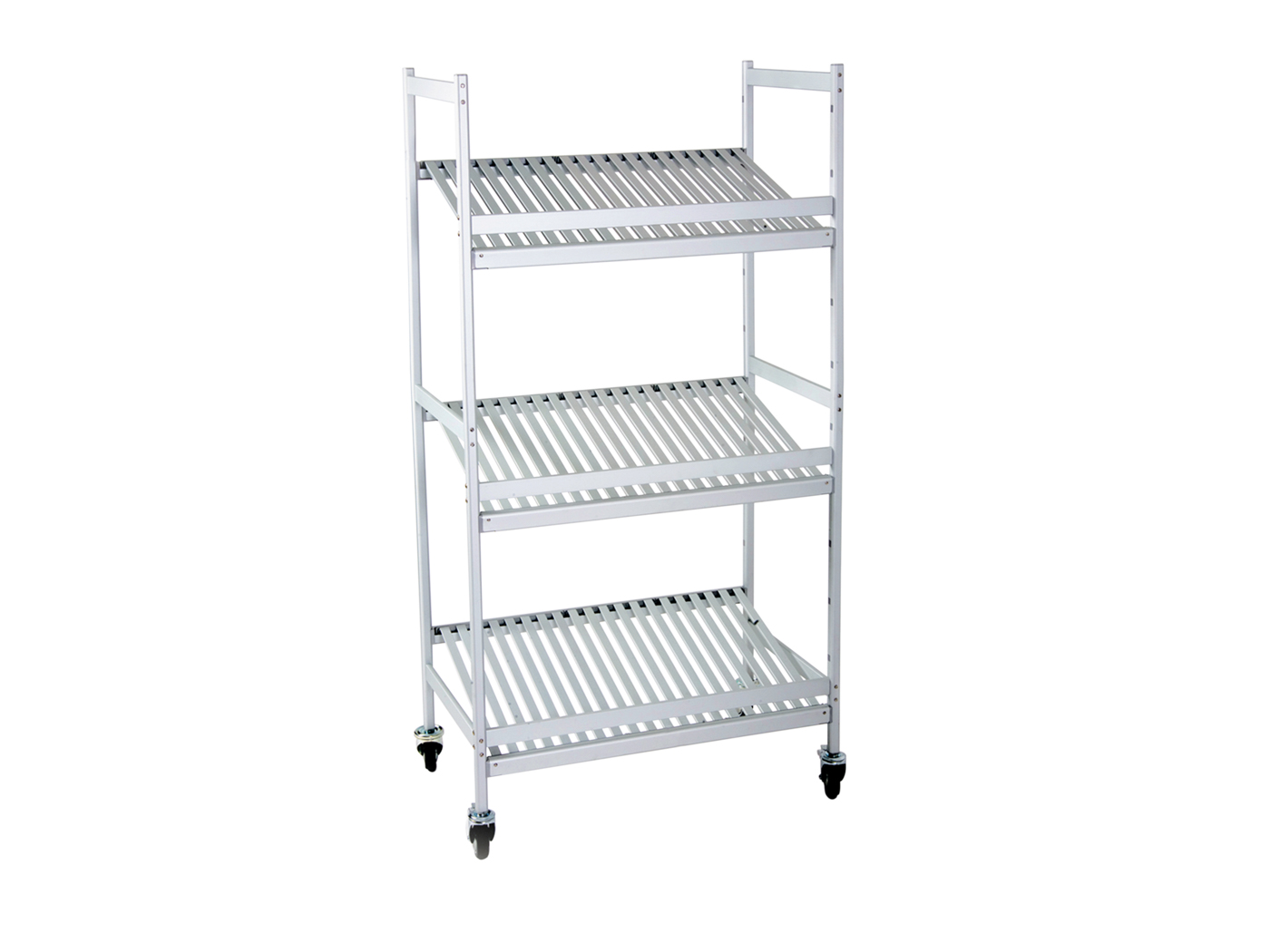 SARO Präsentierwagen Modell PW1083 Made in Europe - Material: Aluminium - Traglast: bis max 100 kg / Boden - Präsentierwagen auf Rädern mit