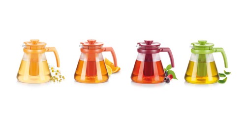 Kanne TEO TONE 1.25 l, mit Teesieben, rot