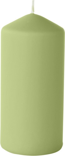 DUNI Stumpenkerzen, ca. 50h 150 x 70 mm, matt leaf green