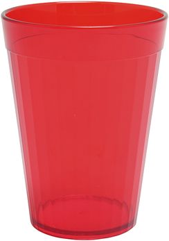 Roltex Becher mit 200 ml Füllvermögen in transparentem rot, BPA-frei
