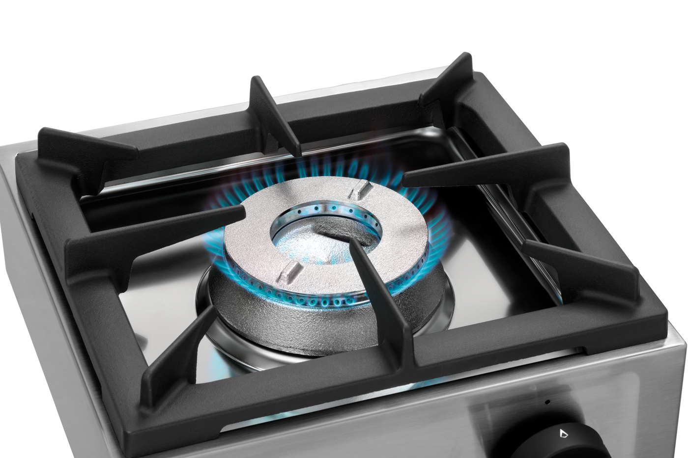 Bartscher Gaskocher 1K650 | Gasbrenner:Zweikreisbrenner | Maße: 35 x 35 x 17,0 cm.Gewicht: 10,8 kg