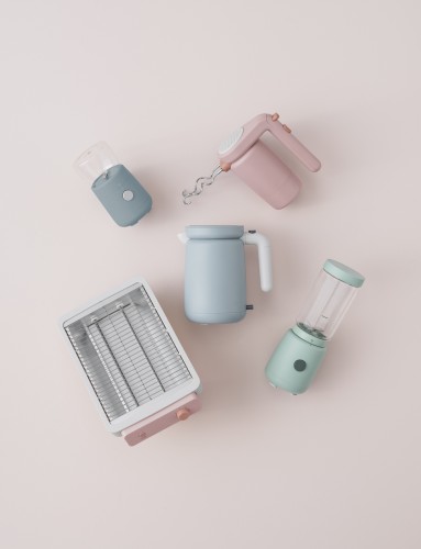 FOODIE Wasserkocher 1 l. light blau, Maße: 103 x 103 x 182 mm