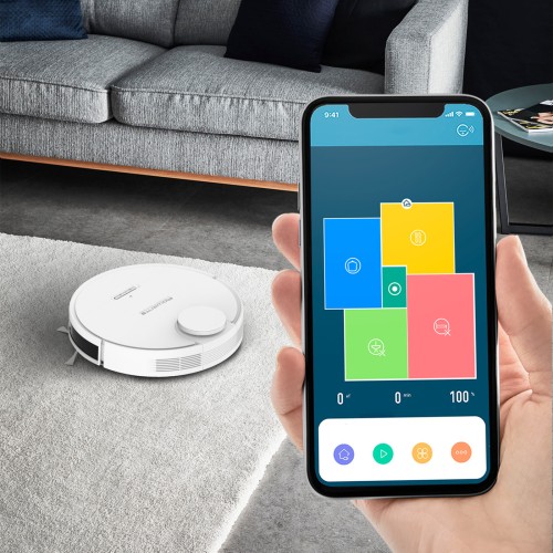 ROWENTA X-PLORER Serie 95 Saugroboter, extrastarke gründliche Reinigung, ultrapräzise Navigation, personalisierte Einstellungen,