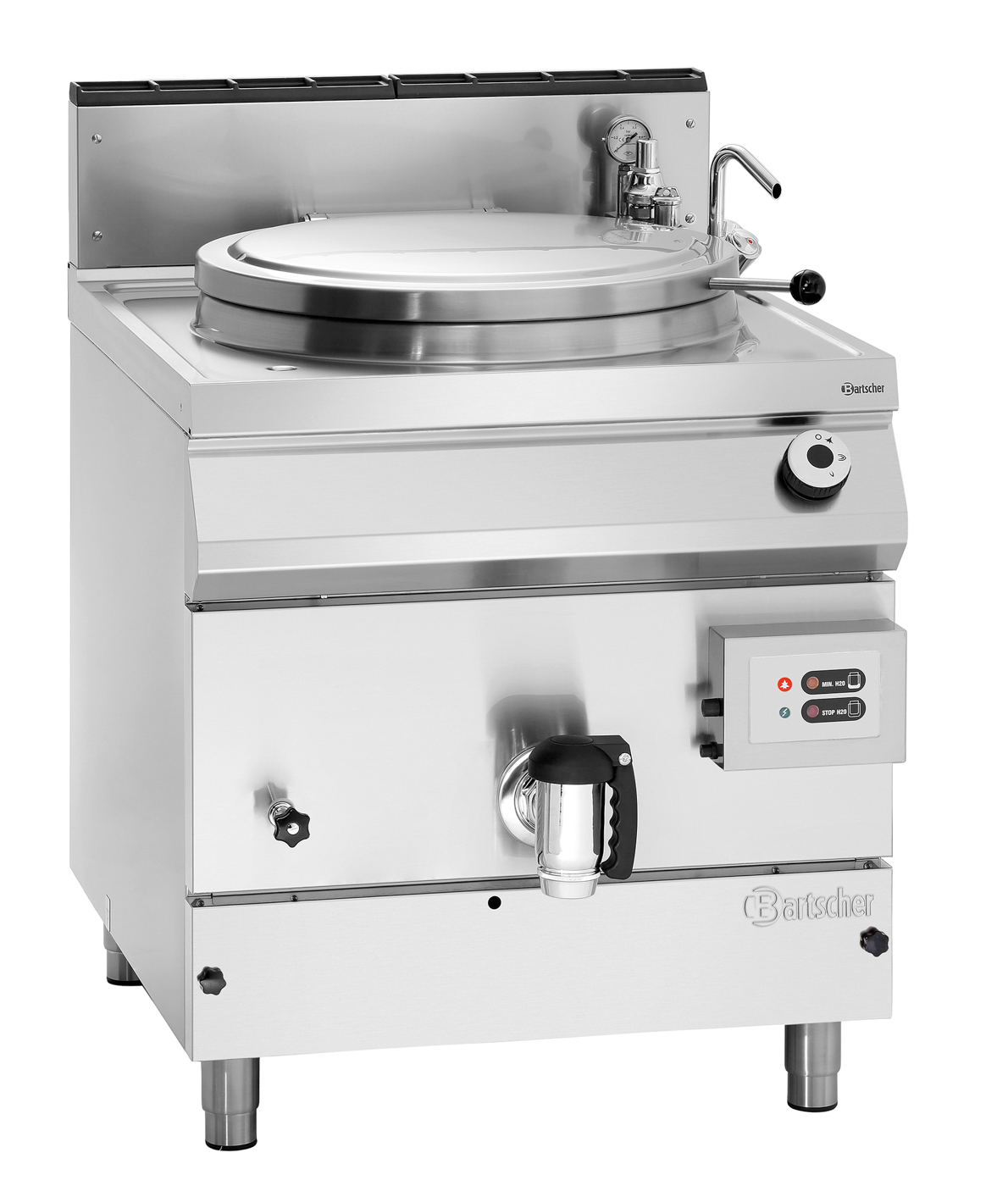 Bartscher Gas-Kochkessel, 135L | Serie: 900 | Maße: 80 x 90 x 900 cm. Gewicht: 168 kg