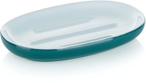KELA Seifenschale Isabella Keramik petrol 13,5x8,5x2,0cm