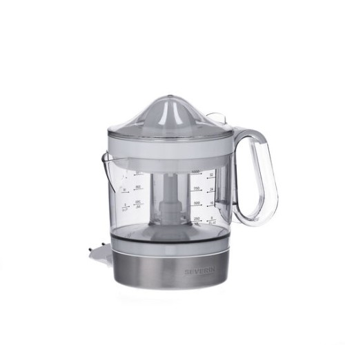 Severin Citruspresse, ca. 50 W, ca. 1.000 ml Fassungsvermögen, 2 verschieden große Presskegel, variabler Fruchtfleischanteil
