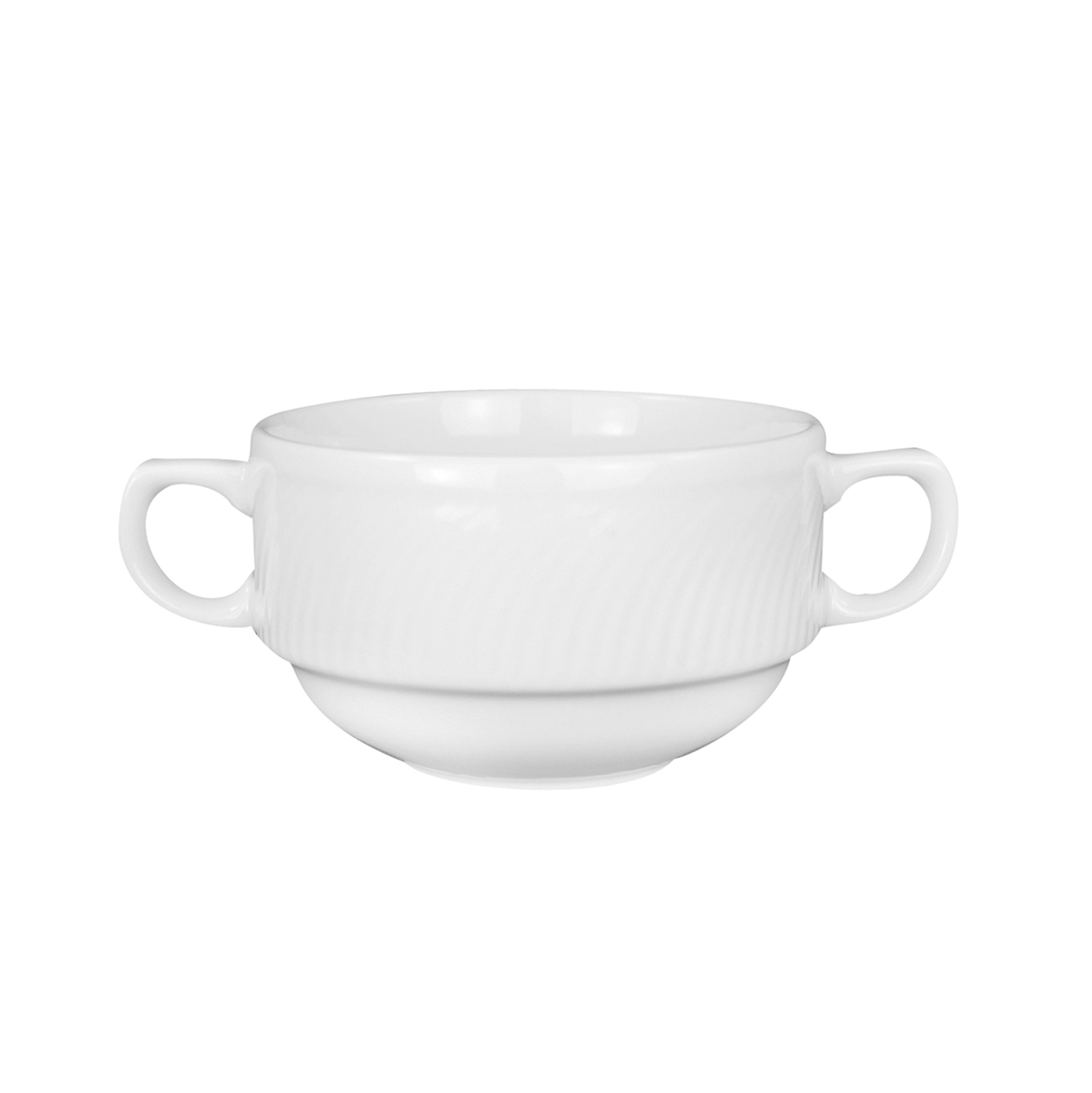 Suppen-Obertasse - Inhalt 0,26 ltr - Form SWING TIME - uni weiß - ohne Untertasse