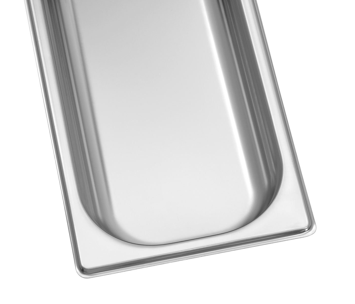 Bartscher GN-Behälter, 2/4, T40 | Ausführung:Ohne Perforation | Maße: 53 x 16,2 x 4,0 cm.Gewicht: 0,55 kg