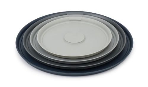 Joseph Joseph Nest Prep&Store Steel - 4-teiliges Edelstahlschüsseln-Set mit Deckeln