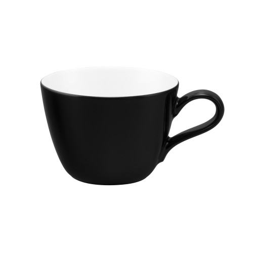 Seltmann Kaffeeobertasse 0,24 l, rund, Form: Life, Dekor: 25677 Fashion glamorous black, hohe Kantenschlagfestigkeit, Made in Germany