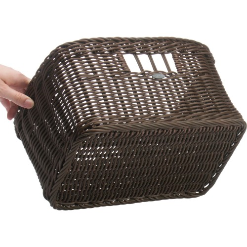 Westmark Einschubkorb eckig, 32x23x16,5 cm, Grifföffn. seitl., braun