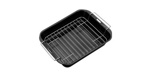 Tiefer Bräter mit Rost SAPHIR, 38x28 cm