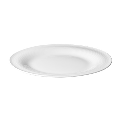 Seltmann Teller flach 21,5 cm. Form: Blues in der Farbe weiss.