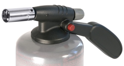 Gasbrenneraufsatz/ Karamellisierer für die Gastronomie optimiert, direkter Anschluss an handelsübliche Gaskartuschen mit