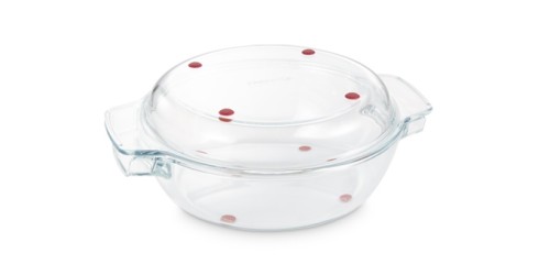 Runder Bräter mit Deckel GrandCHEF 32 cm, aus Glas