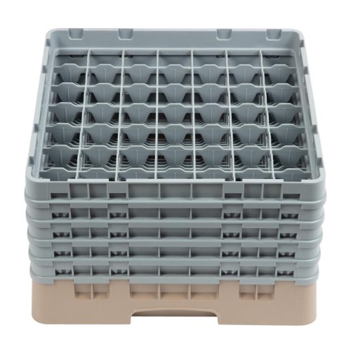 Cambro Gläserspülkorb beige mit 49 Fächern max Glashöhe 25,7cm. Dieser Gläserspülkorb bietet optimalen Schutz für Ihre