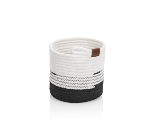 Kela Korb Hedda, weiß-schwarz, Höhe ca. 170mm, Ø 180mm