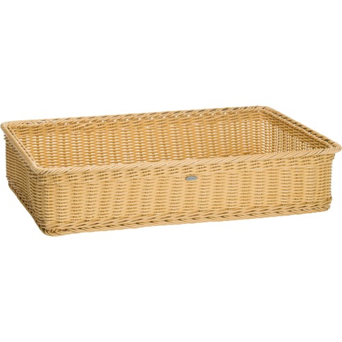 Westmark Korb rechteckig mit Metallrahmen, 60 x 40 x 13 cm, hellbeige