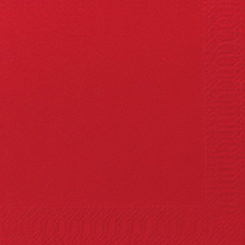 DUNI Zellt.-Serv.24x24 3lg. 1/4 rot 250P. 250 Stück