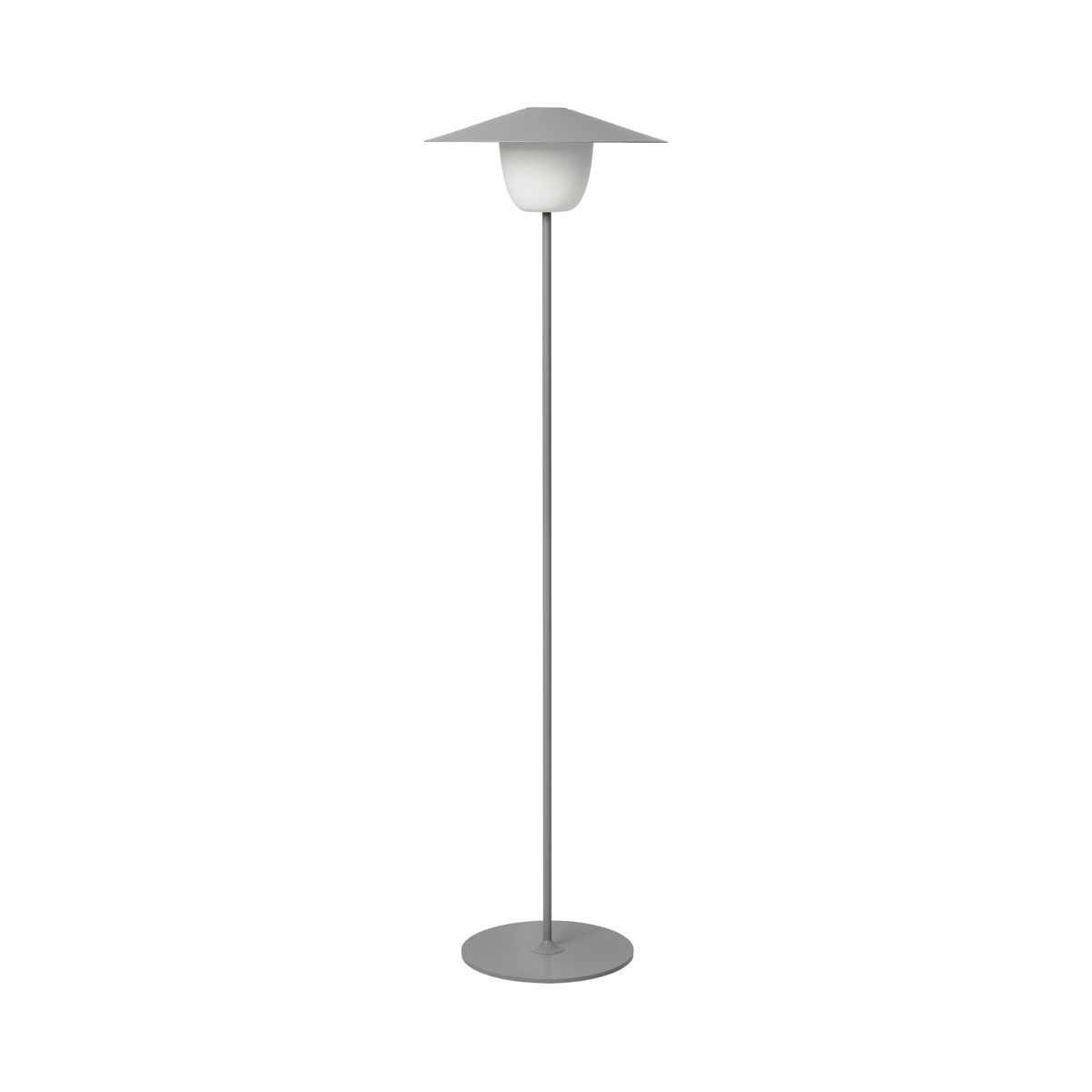 Mobile LED-Tischleuchte -ANI LAMP FLOOR- Satellite, Ø 34 cm. Material: Aluminium matt pulverbeschichtet. Von Blomus.