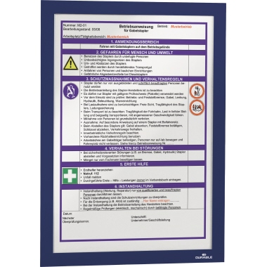 DURABLE Magnetrahmen DURAFRAME® DIN A4 dunkelblau 2 St./Pack.