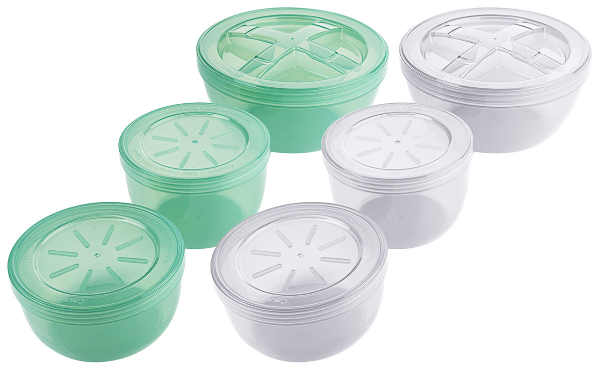 Mehrweg Suppenbehälter mit Deckel aus Polypropylen Die umweltfreundliche Alternative zu Einwegschalen Farbe: Grün, Inhalt 1120 ml, Ø 16,5 cm, Höhe 8,5cm
