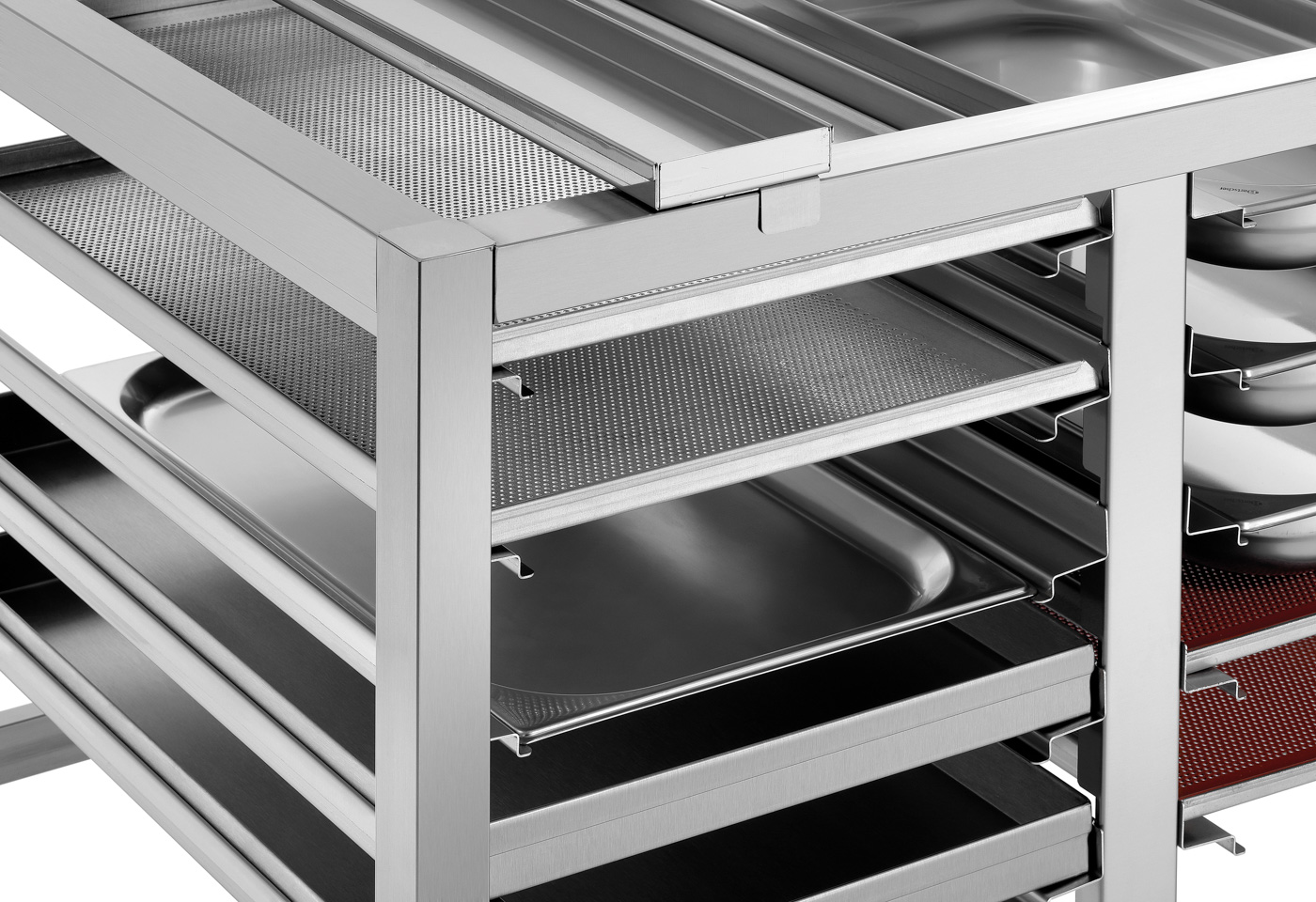 Bartscher Untergestell Silversteam 6040 | AnzahlEinschübe: 10 | Maße: 95 x 70 x 74,5 cm. Gewicht:24 kg