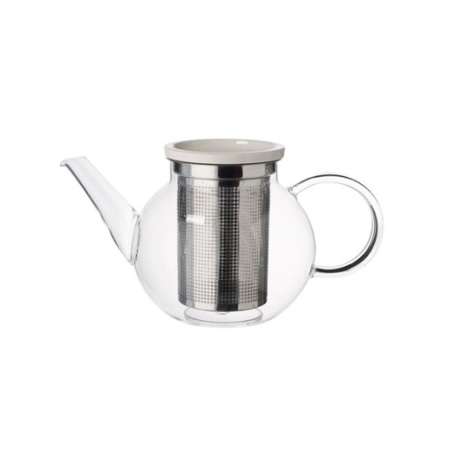 Villeroy & Boch Teekanne M mit Sieb, 14,3 cm Durchmesser, Serie Artesano Hot Beverages, Inhalt: 1 Liter