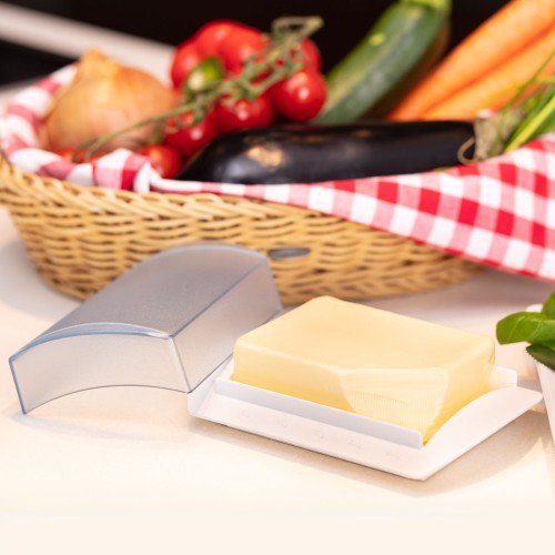 Westmark Tischbutterdose mit Skala