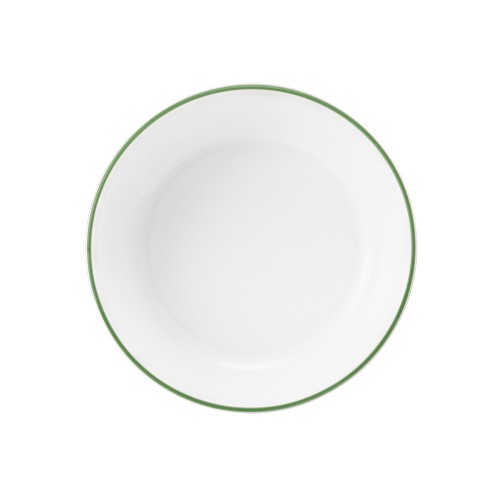 Seltmann Salats rund 12 cm, rund, Form: Community, Dekor: 57389 Streublume grüne Linie, hohe Kantenschlagfestigkeit, Made in Germany