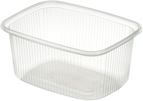 Duni Delipack rechteckig 250 ml Transparent ungeteilt, 1000 Stk/Krt (20 x 50 Stk)