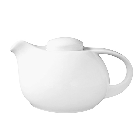 Teekanne 0,50 l - Form: Universo - weiss - aus, Porzellan. Hersteller: Eschenbach. "Made in, Germany".
