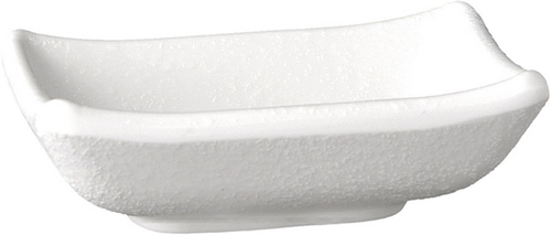 Schale -ZEN- 9 x 7 cm, H: 2,5 cm Melamin, weiß, Steinoptik 0,05 Liter spülmaschinengeeignet stapelbar nicht