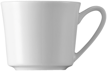 Kaffeetasse obere 0,18l Rosenthal Jade - uni weiß Fine Bone China