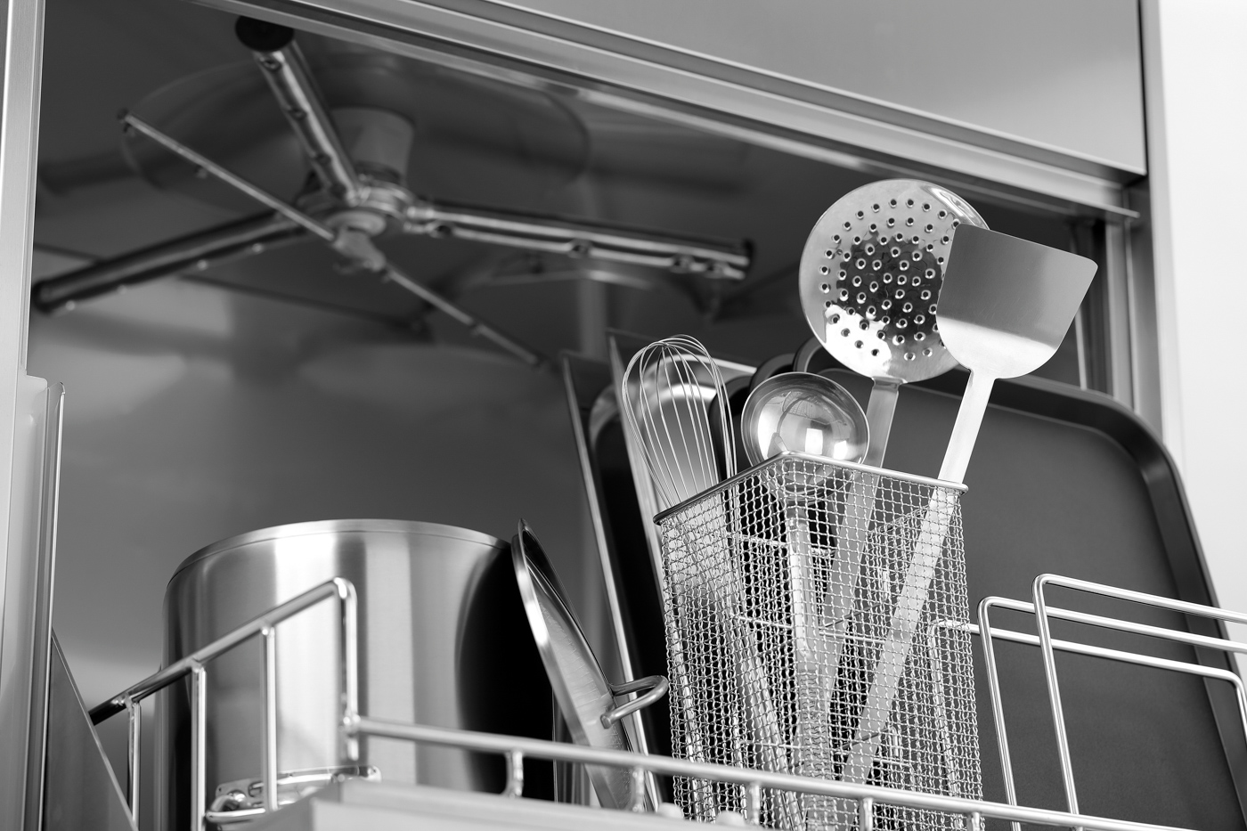 Bartscher Topfspülmaschine TS 850 R |Eigenschaften: Doppelwandige Tür alsArbeitsfläche nutzbar | Maße: 99 x 93 x 179,0