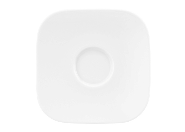 Seltmann Kombi-Untertasse eckig Form: Coup Fine Dining - uni weiss Maß: 13 x 13 cm